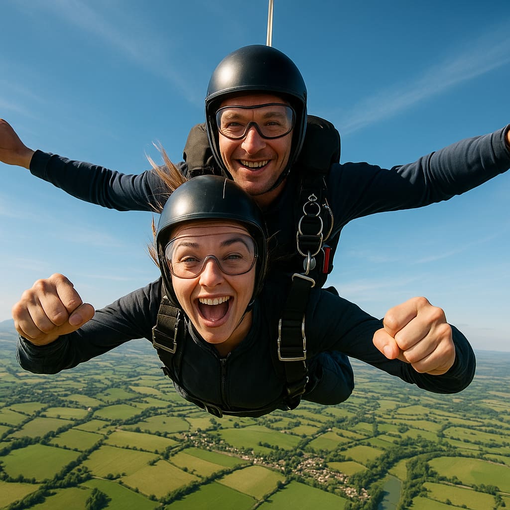 Skydiving over Vienna